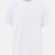 White SILK FINISHING INTERLOCK CREW NECK T-SHIRT