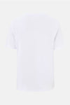 White SILK FINISHING INTERLOCK CREW NECK T-SHIRT