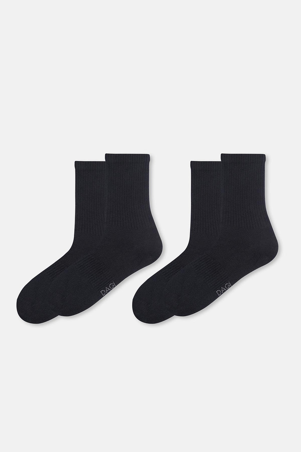 Siyah Erkek 2'Li Basic Spor Çorap
