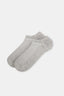 Gri Melanj Erkek Pamuklu Kısa Babet Çorap