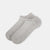Gri Melanj Erkek Pamuklu Kısa Babet Çorap