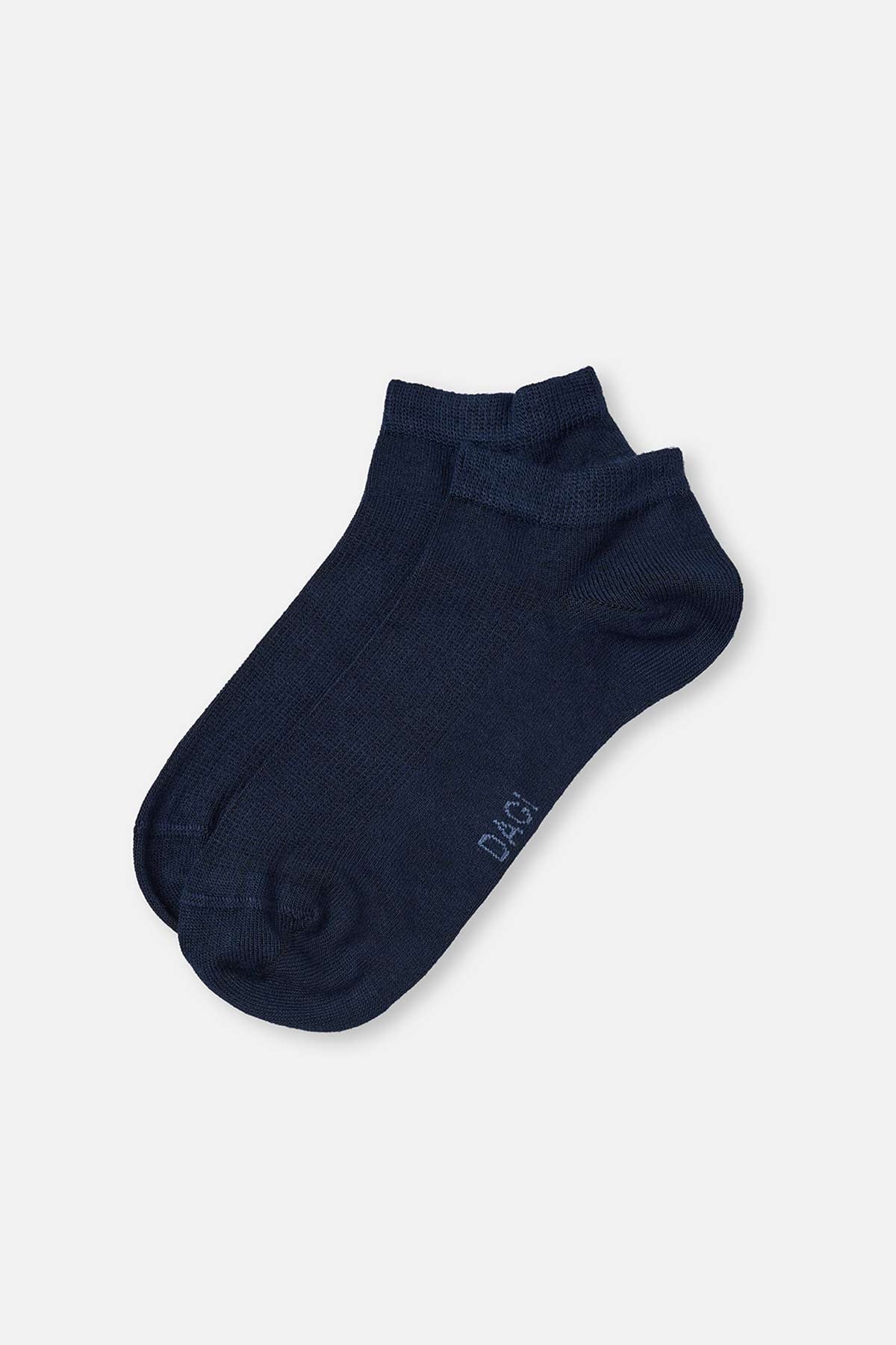 Lacivert Erkek Bambu Patik Çorap 2'Li