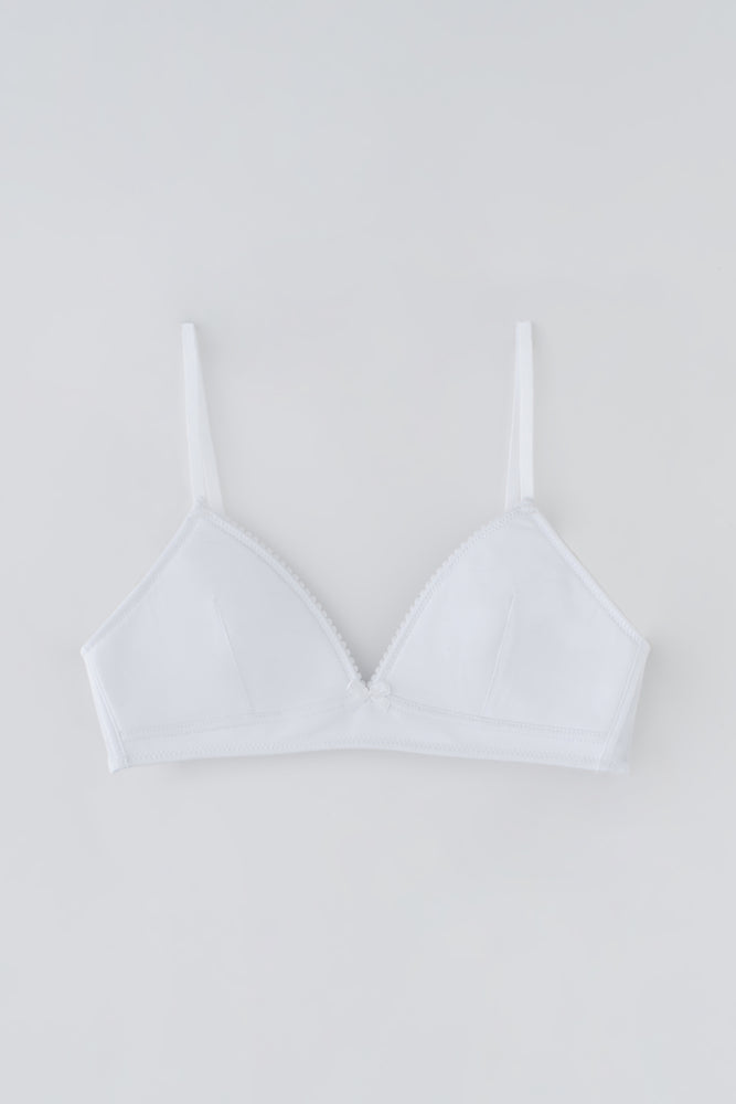 WHITE BRA