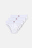 Beyaz Erkek Çocuk Pamuklu 3'lü Slip